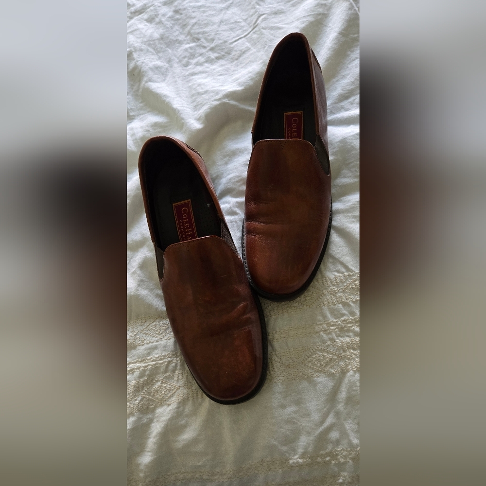 Cole Haan Men's Brown Leather Loafers
